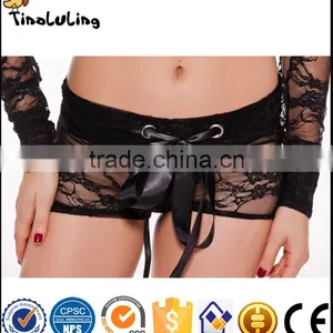 China Manufacture OEM Transparent Lace Sexy Ladies Night Lingeries thumbnail-4