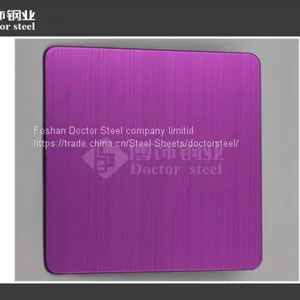 Color Decorative Stainless Steel Sheet,pink Hairline Stainless Steel Plate thumbnail-4