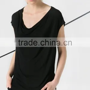 Wholesale t Shirt Personnalise Plain V-neck thumbnail-4