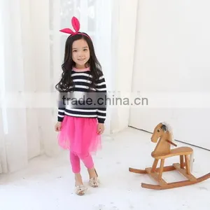 2106 New Tidal Range - Striped Girls Pure 100% Cotton Sweater Wholesale thumbnail-2