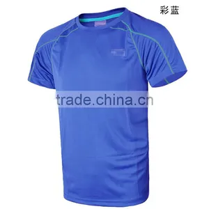 Cheapest Custom Comfort Bulk Plain O-neck Short Sleeve Polyester and Spandex Blank Sport T-shirts, Design Blank Mens Sweat Tees thumbnail-1
