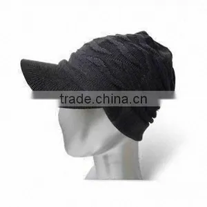 Winter Knitted Hats in Customized Colors, Suitable for Ladies, Made of Cotton thumbnail-1