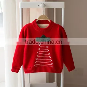 S15227A New Arrival Children Clothes Cartoon Design Knitted Organic Cotton Children Sweater thumbnail-2