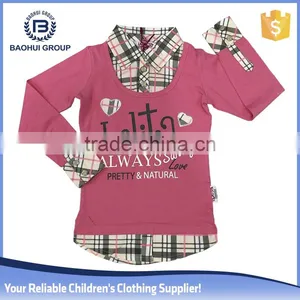 Stocklot Garments Long Sleeve Chidren T Shirt Frozen Pajamas Models Tunics thumbnail-1