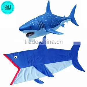ShiJ Manufacturer 2017 Swimming Fleece Shark Blanket thumbnail-1