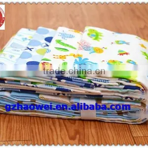 Summer Printed Cotton Muslin Baby Blankets thumbnail-1