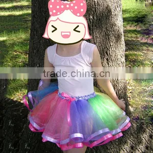 Pretty Baby Girls Colorful Tutu Skirt Wholesale Boutique Baby Girls Summer Dress Skirt Design thumbnail-1