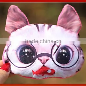 New Design Popupar Women Sling Bag Funny Cat Face Bag 3D Printed Cat Face Coin Purse thumbnail-2