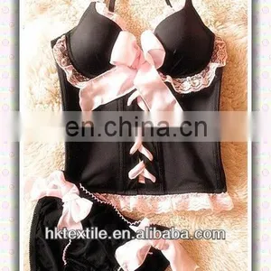 Pink Bow Sexy Lingerie for Ladies thumbnail-1