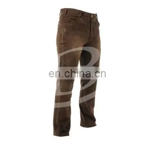 Genuine Suede German Traditional Full Length Leather Pant (Traditional Garments) thumbnail-1