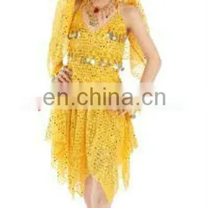 Beautiful Cute Shiny Fabric Belly Dance Costume for Kids ET-010 thumbnail-2
