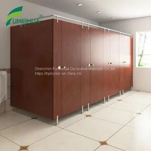 Decorative Waterproof HPL Partition Toilet Partition thumbnail-2