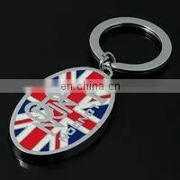 Custom Shiny Gold Color Metal Keychain Key Ring Key Holder thumbnail-4