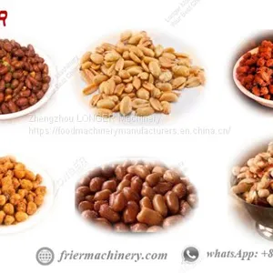 Stainless Steel Automatic Continuous Peanut Fryers Machine Costs 200KG/H thumbnail-3