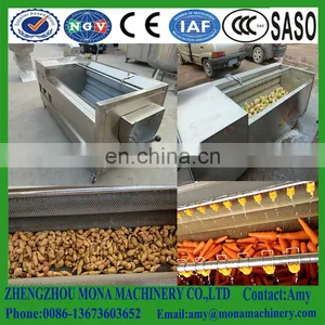 Brush Roller Type Friute and Vegetable Washing Cleaning and Peeling Machine for Sale thumbnail-3