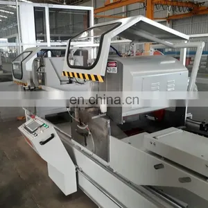 Latest Window and Door Making Machine CNC Control Automatic Double Head Cutting Saw for Aluminum Profile thumbnail-3
