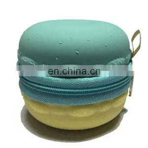 Round Mini Coin Bag Promotions Portable Silicone Change Key Purse Custom Wallet thumbnail-3