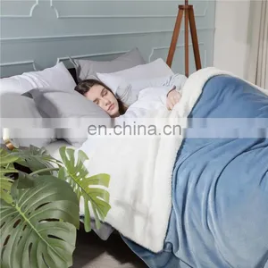 Custom Personalized Winter Thick Sherpa Blanket Throw Home Christmas Fleece Sherpa Blanket thumbnail-4