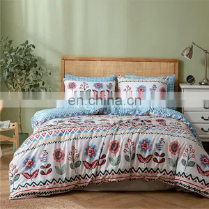 Boho Flat Sheet 3D 100% Polyester Printing Bedsheet Set Duvet Cover Set With Artwork thumbnail-1