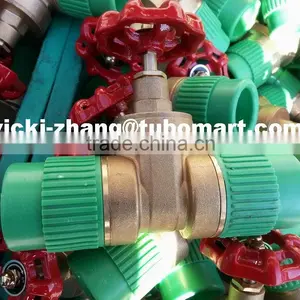 PPR Gate Valve Brass Gate Valve With PPR 2 Sides Union From PPR Factory by DIN8077/8078 thumbnail-5