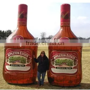 Custom Giant Pvc Inflatable Advertising Bottle Shape thumbnail-1