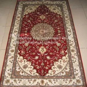 YAMEI Factory Small Size Handmade Silk Prayer Rugs for Sale thumbnail-2