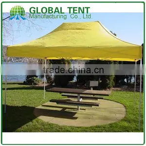 Aluminum Folding Trade Show Tent 3x4.5m ( 10ft X 15 Ft) With Yellow Canopy & Valance(Unprinted) thumbnail-1