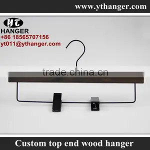 IMY-460 Brush off Brown Wooden Thin Flat Hangers for Clothes thumbnail-4