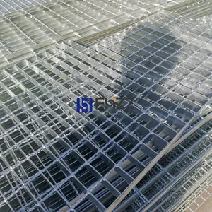 Pressure Resistance Welded Galvanized Open Bar Steel Gratings for Drain Grating Cover thumbnail-4