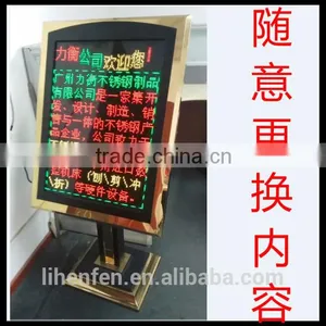 LED Display Stand SignStainless Steels Floor Stand/Light Emitting Diode Pop Board_advertising Stand Signs thumbnail-2