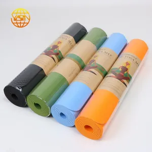 Fitness Yoga Matt Recyclable Black TPE Yoga Mat Can be Customized thumbnail-3