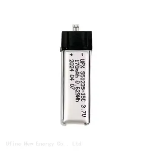 High Rate Batteries UFX 551235 15C 170mAh 3.7V The Small Lithium Ion Battery For Drone Toys thumbnail-1