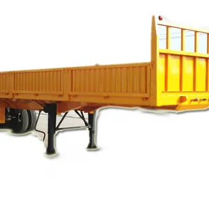 3 Axles 60Tons Side Wall Cargo Semi Trailers thumbnail-2