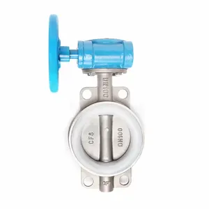 Durable Stainless Steel Butterfly Valve With NBR Umbrella Valve Epdm PTFE RPTFE Seat for Fluid Control thumbnail-1