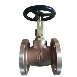 Marine Globe Valve JIS 10K50 5K50 Bronze Flange Stop Globe Valve Factory thumbnail-5