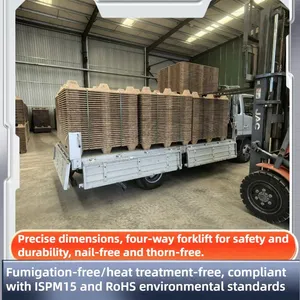Cost-Effective Molded Wood Pallets — Factory Direct Supply — Versatile for Warehousing, Internal Circulation, and Export thumbnail-2
