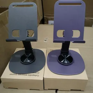 Adjustable Foldable Portable Phone Stand Desk Holder Ergonomic Multi Angle thumbnail-2