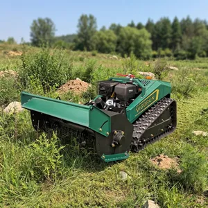 Rough Areas Precise Turf Cutting Remote Controlled Track Bush Trimmer Factory Sales Remote Controlled Weed Cutter thumbnail-1