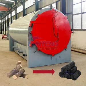 Smokeless Horizontal Carbonization Furnace Used for Making Barbecue Charcoal Machine EPC thumbnail-1