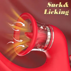 3-in-1 Tongue Licking + Suction + Vibrating Massager, IPX7, OEM thumbnail-4