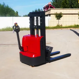 Electric Pallet Stacker 1.5 Ton 4.5m Lift Electric Stacker Customized Logo Color OEM Factory Sale thumbnail-1
