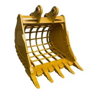 Wholesale Excavator Skeleton Sieve Bucket 20 Ton Soil Rock Separation Bucket Custom OEM Steel thumbnail-4