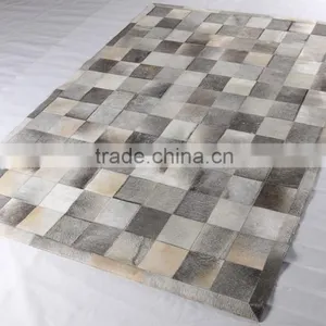 Hot Patchwork Cow Skin Carpet Natural Cowhide Rugs Quality Choice thumbnail-1