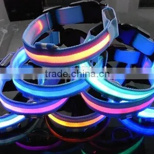 2.5cm Silk Mesh Blue Style Led Dog Collar thumbnail-3