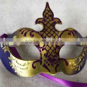 Fashion New Design Pretty Feather Masquerade Eye Party Mask Paper Party Eye Mask thumbnail-5