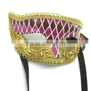 Hot Sell On Venice Mask Masquerade Birthday Party Mask Black Half Face Venetian Mask thumbnail-2