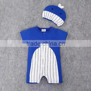 2016 Hot Sale Boutique Baby Clothes Summer Boys Romper Short Sleeve Animal Printed Toddlers Romper Suit thumbnail-4