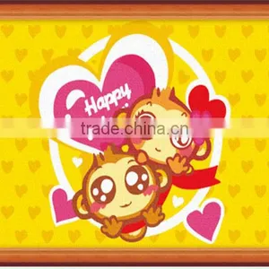 Monkey Carton Animal DIY Oil Painting for Home Decor by Numbers thumbnail-1