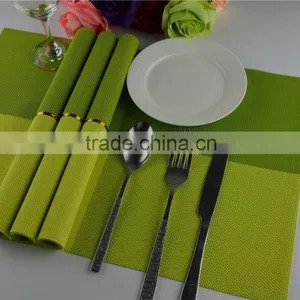 Bright Color Shinny Green Table Mats Placemats for Dining Heat Insulation Kitchen Placemat Table Decoration thumbnail-4