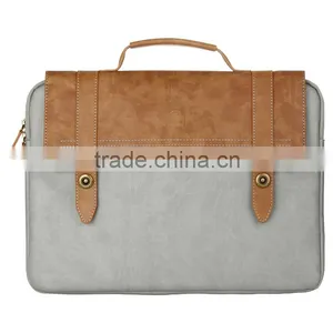 Fashion Baseus British Design Sleeve PU Leather Laptop Portable Bag Cover For Notebook Universal 14.1" TB-0121 thumbnail-1